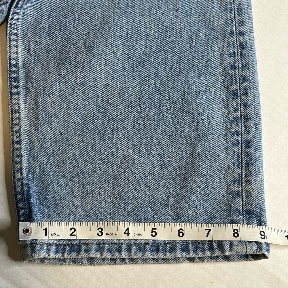 Men Vintage Nautica 36x32 Easy Fit Distressed Blue Jeans - Picture 12 of 16